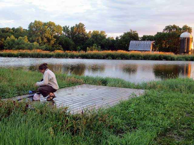 Fishing Nebraska Farm Pond