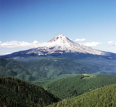 View of Mt. Hood, Oregon.