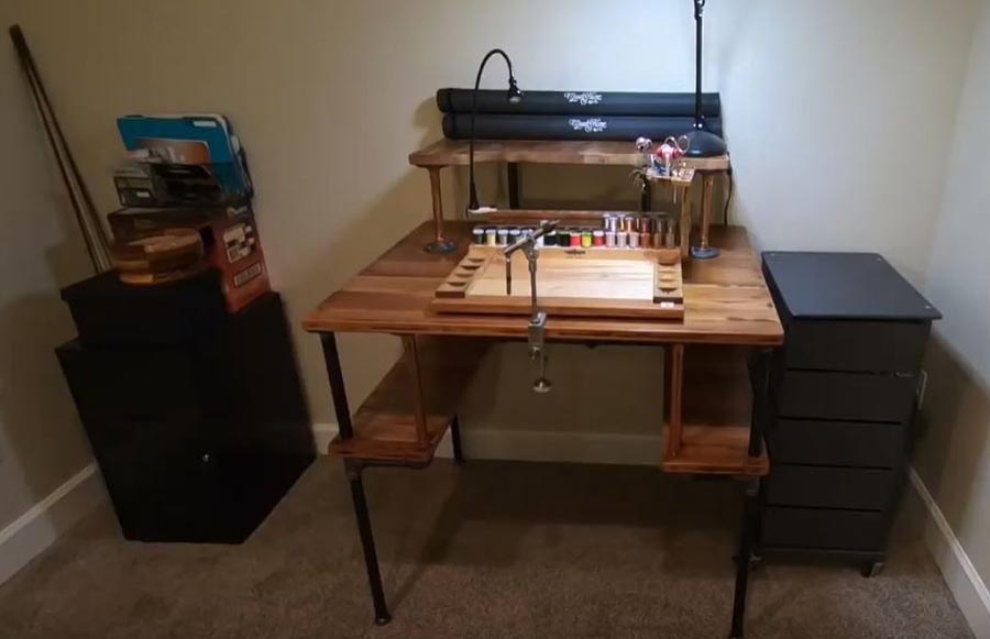 Build Your Own Fly Tying Desk Midcur
