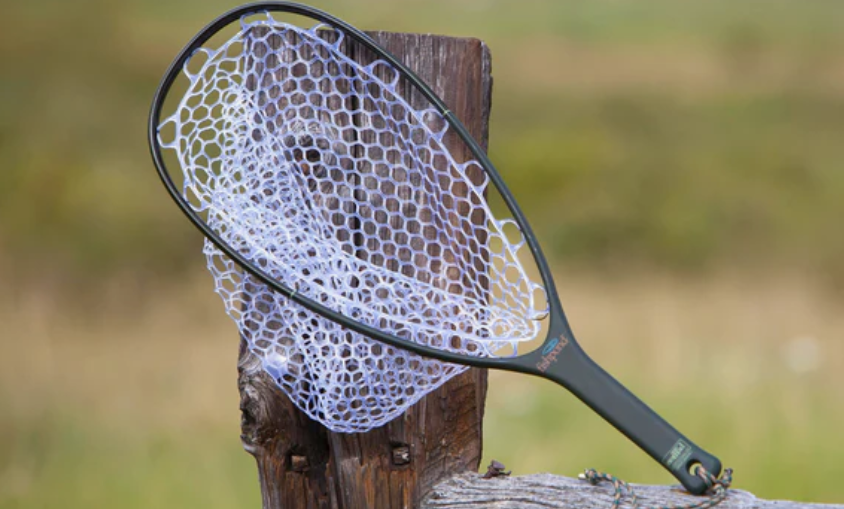 Small Brook Trout Landing Net: Cherry and Red Elm