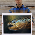George Hill Releases New Brown Trout Print
