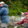 Fishing Two Anglers from a Raft: Avoid Chaos