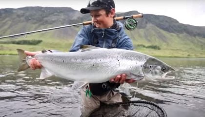 Double-Hand Salmon Setup for Iceland