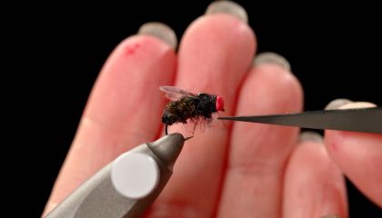 Relaxing Fly Tying: Green Bottle Fly